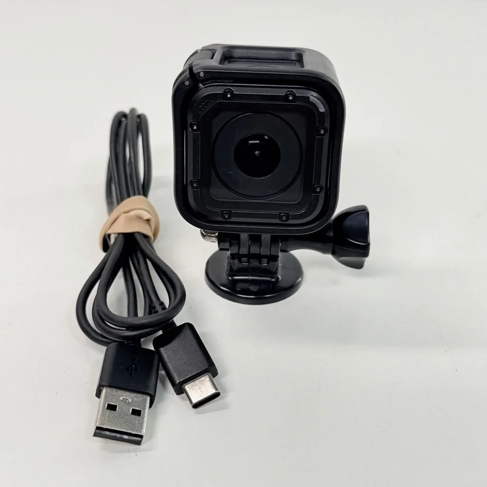 GoPro HERO5 Session Action Camera Black 4K Waterproof w/ USB-C Cable and Frame